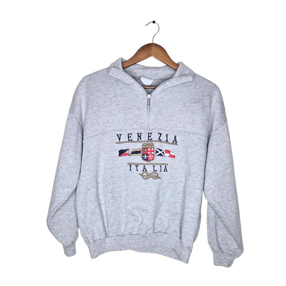 Vintage Venezia Italia Light Gray Sweatshirt